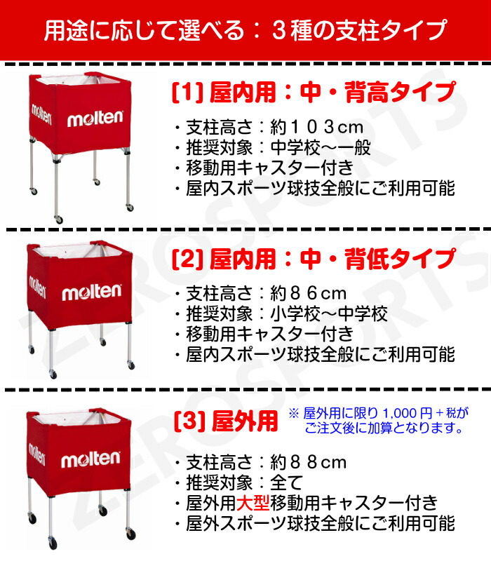 楽天市場】【2026モデル】モルテン ボールカゴ 名入れ 折りたたみ式(中