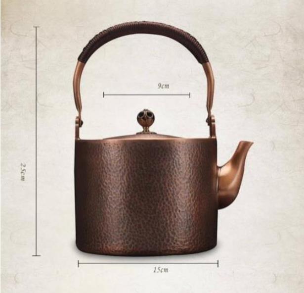 楽天市場】銅瓶 手作り /やかん /紫銅製 /大容量 /茶道具/ 銅びん