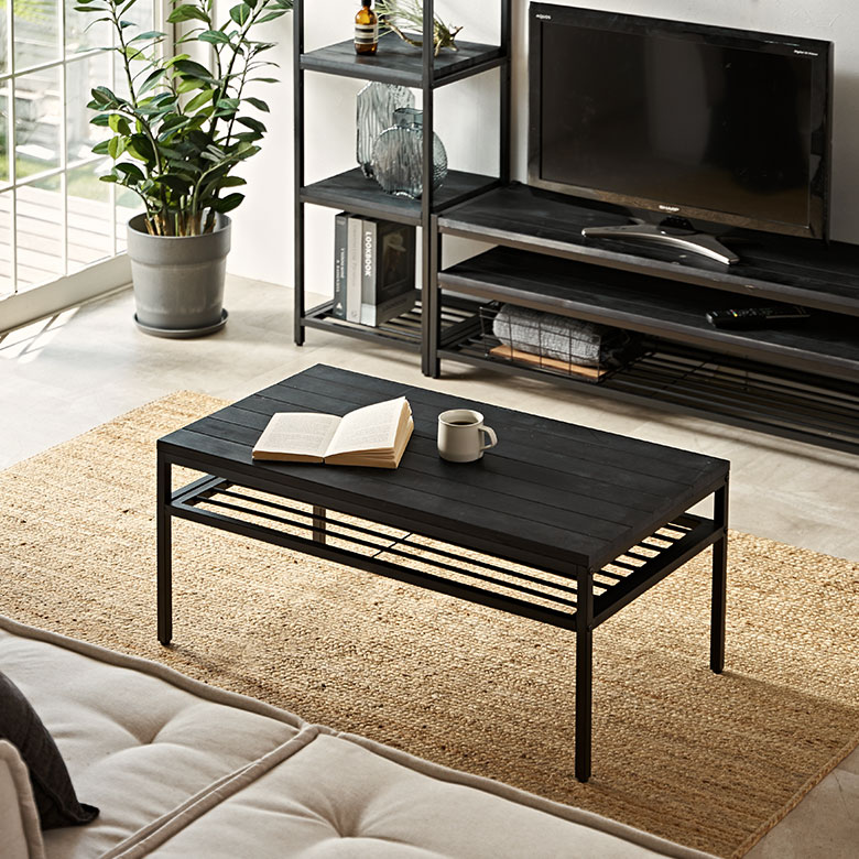 楽天市場】コーヒーテーブル ローテーブル アイアン フレーム テーブル