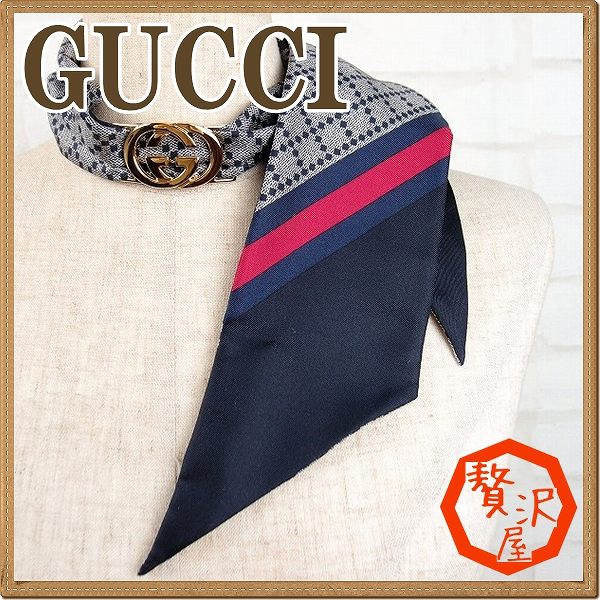 楽天市場】グッチ GUCCI スカーフ シルク チャーム スカーフ 273804