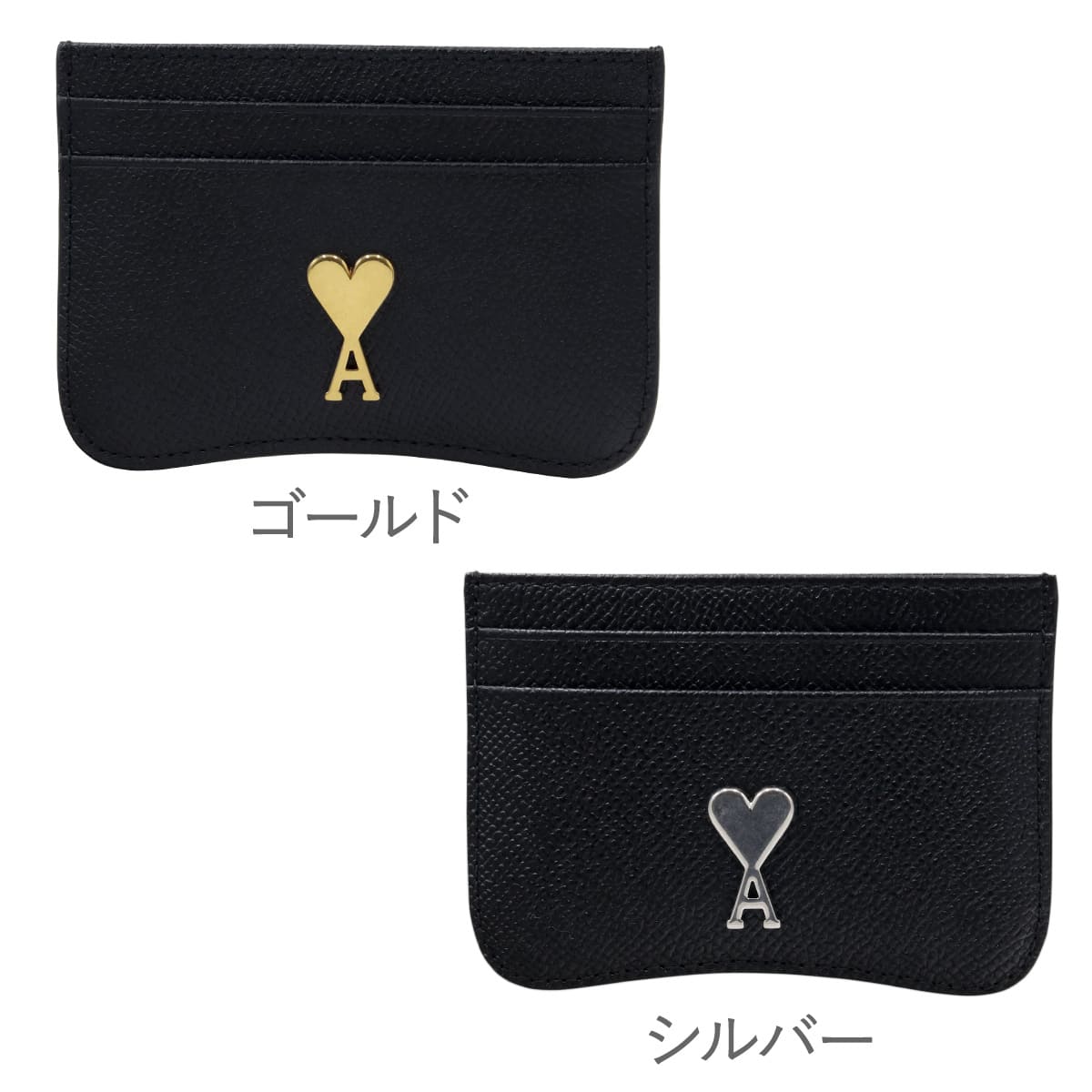 楽天市場】アミパリス AMI PARIS カードケース グレインレザー