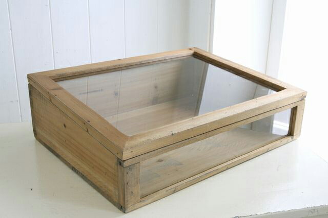 楽天市場】ガラスケース ショーケース おしゃれ アンティーク シャビー