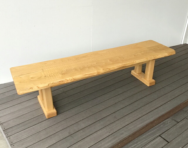 楽天市場】無垢ベンチ 栗 一枚板 ベンチチェア 栗無垢 くり クリ