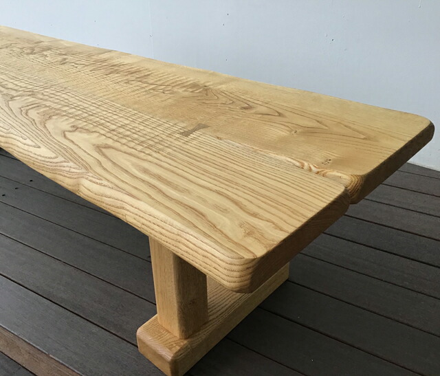 楽天市場】無垢ベンチ 栗 一枚板 ベンチチェア 栗無垢 くり クリ