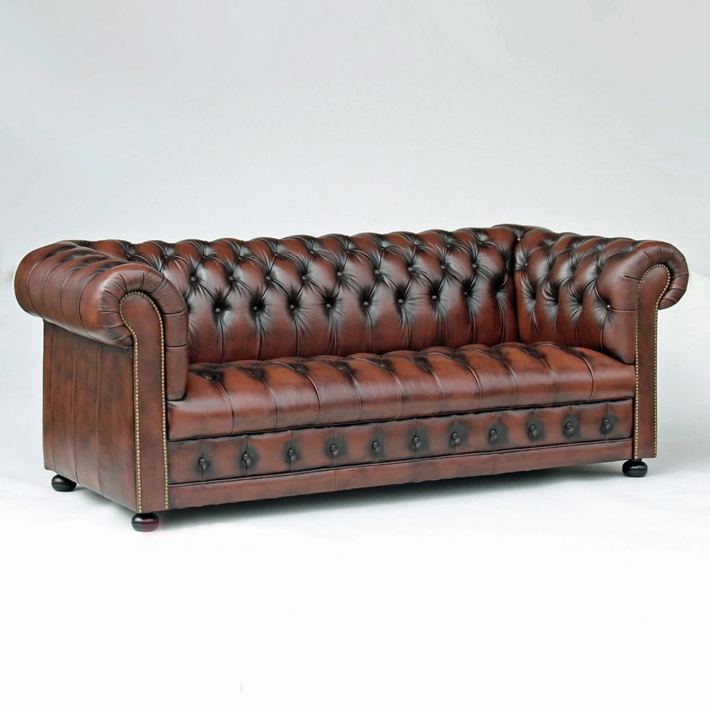 楽天市場】チェスターフィールド ソファ 3人掛け 総革 本革 レザー