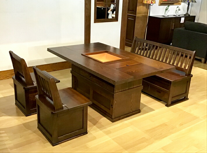 楽天市場】囲炉裏 日本製 幅150 ダイニングテーブル いろり 炉端