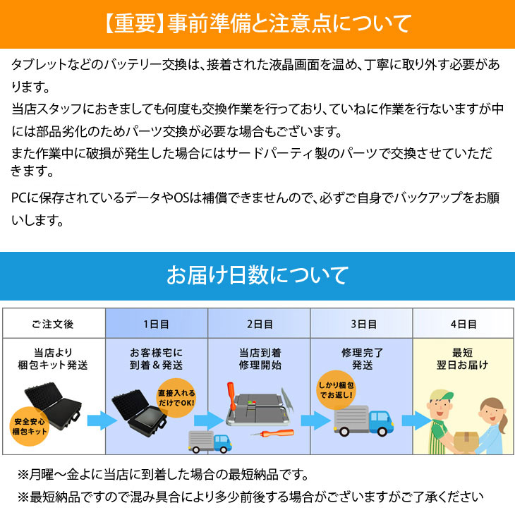 楽天市場】【新品バッテリー交換が無料梱包キットでらくらく解決