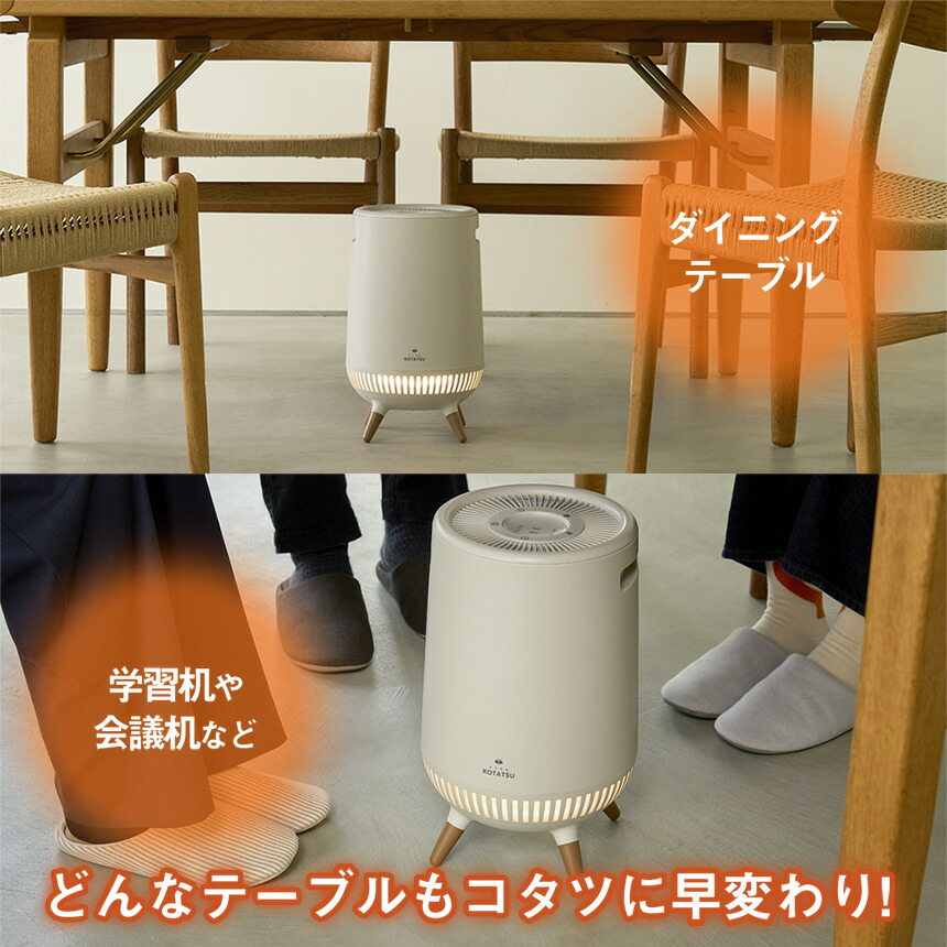 楽天市場】【ポイント10倍】360度 セラミックヒーター どこでもこたつ