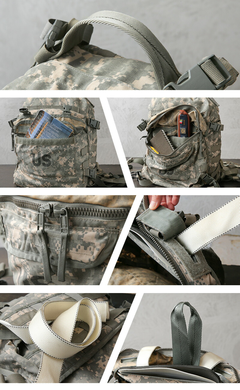 楽天市場】実物 USED 米軍 MOLLE II 3DAY アサルトパック ACU（UCP
