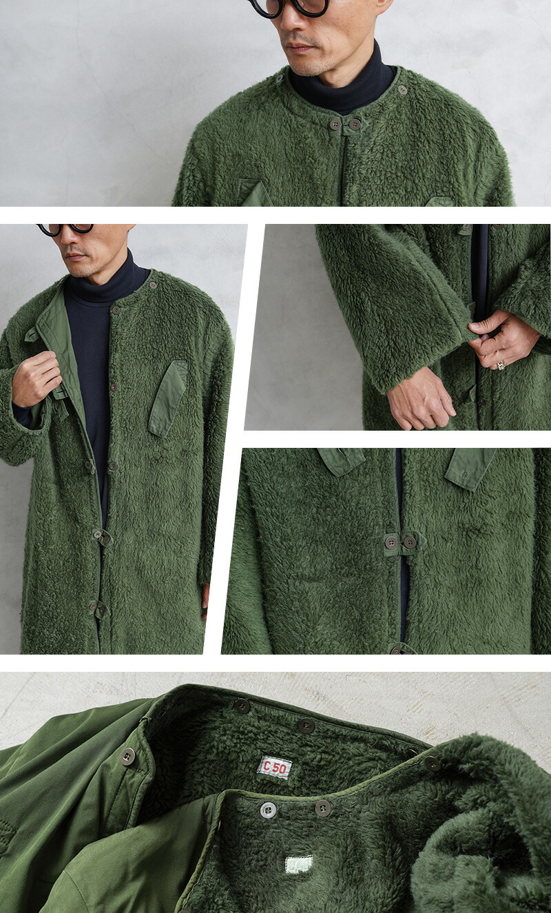 楽天市場】実物 USED スウェーデン軍 M-59コート用 ボアライナー