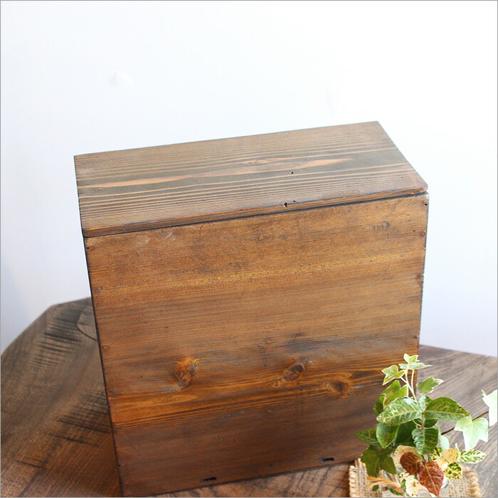 楽天市場】古材 木箱 ふた付き お椀入れ 収納ボックス 木製 小物収納