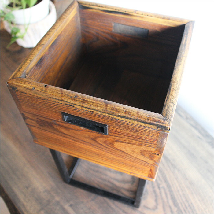 楽天市場】手あぶり箱 火鉢 木箱 アンティーク 花台 木製 プランター