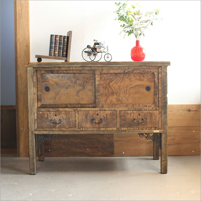 楽天市場】アンティーク 和箪笥 古材 チェスト 総無垢材 木製 収納家具