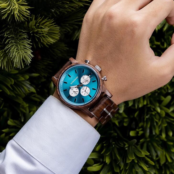 楽天市場】木製腕時計 ウッドウォッチ メンズ 40代 50代 クロノグラフ