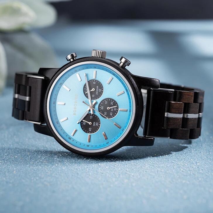 楽天市場】木製腕時計 ウッドウォッチ メンズ 40代 50代 クロノグラフ