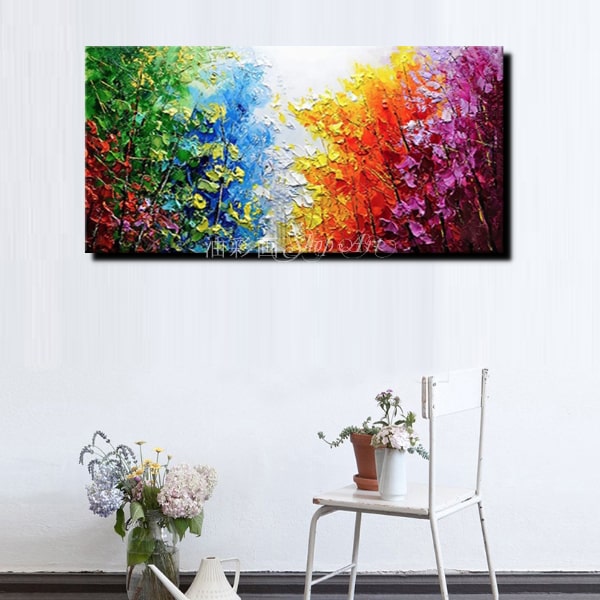 楽天市場】絵画 手書き 壁掛け油絵 風景画 絵お手軽インテリア【送料