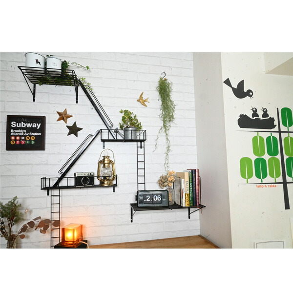 楽天市場】『 fire escape Roof S』ウォールシェルフ かっこいい