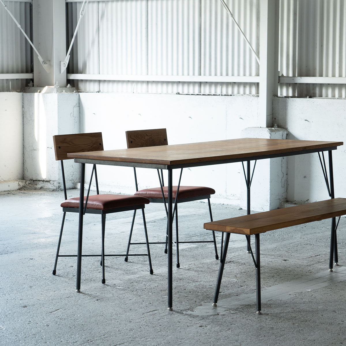 楽天市場】SIKAKU シカク SK CHAIR 本革 ダイニングチェア スチール