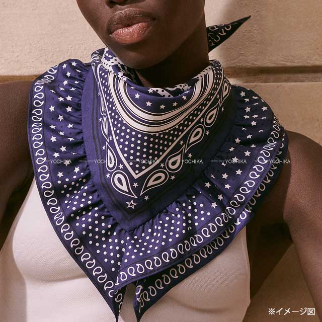 楽天市場】HERMES エルメス カレ70 フリル ブリッドドゥガラ バンダナ