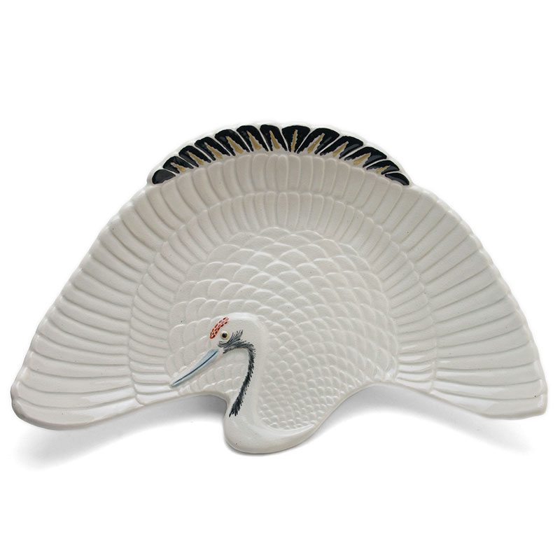 楽天市場】鶴皿・阪東晃司《中皿・25.0cm》 : 和食器の愉しみ 工芸店ようび