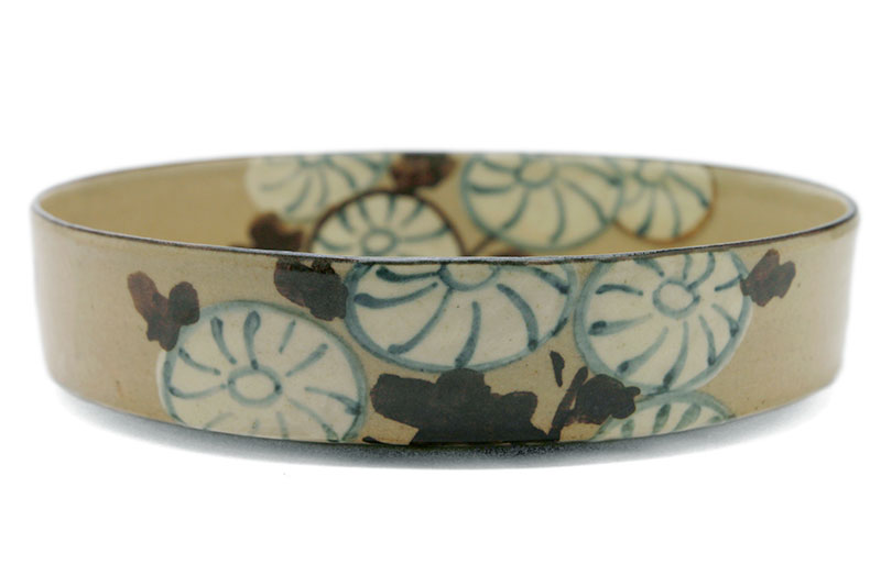 楽天市場】京焼・乾山絵替菊文平向付・伏原博之《小鉢・15.0cm》 : 和