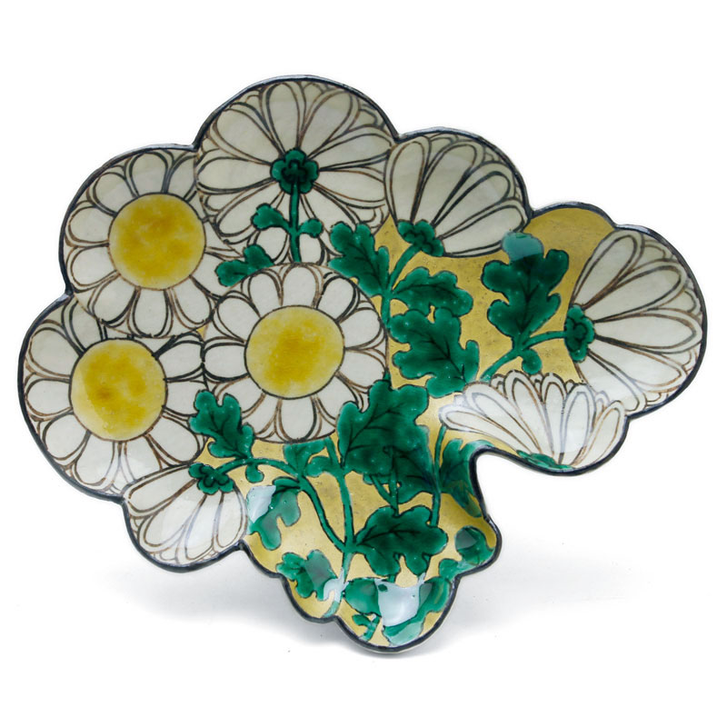 楽天市場】京焼・乾山写菊型向付・伏原博之《中皿・19.0cm》 : 和食器