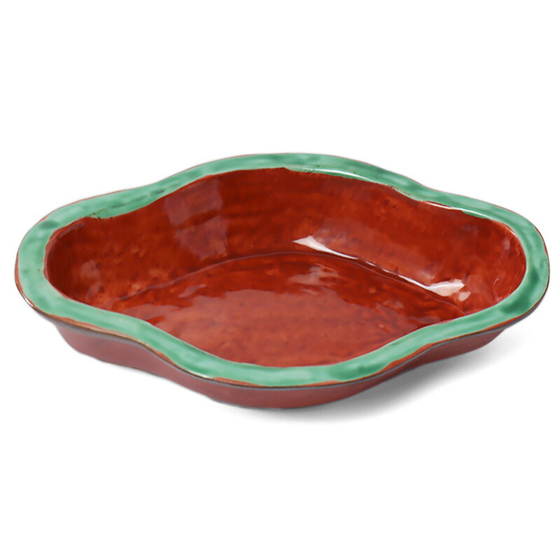 楽天市場】九谷焼：赤彩木瓜形向付・須田菁華《小鉢・19.6cm》 : 和