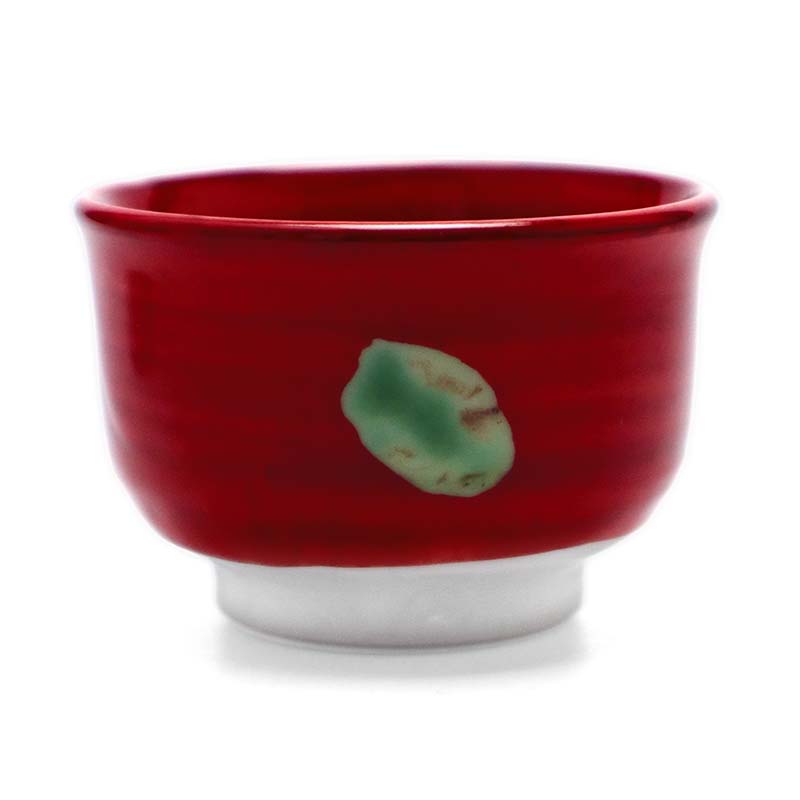 楽天市場】九谷焼：赤彩貴の字ぐい呑・須田菁華《盃》 : 和食器の愉し