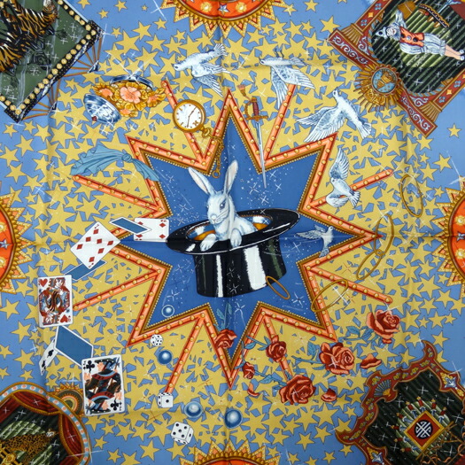 楽天市場】【中古】エルメス カレ90 スカーフ LA MAGIE ラマジー