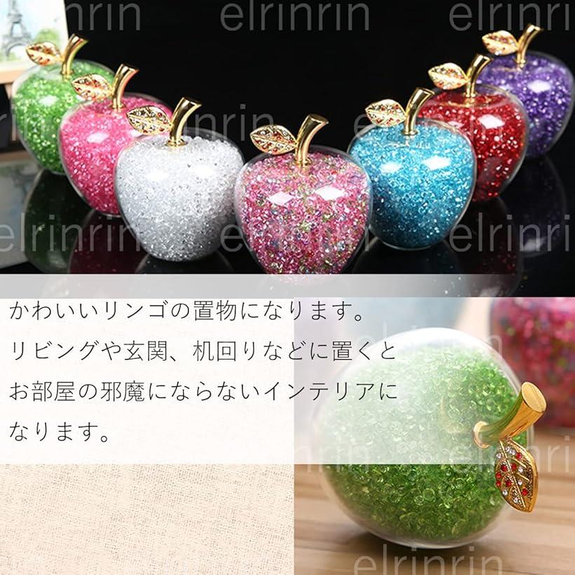 楽天市場】りんご キラキラ クリスタル 風水 アイテム インテリア