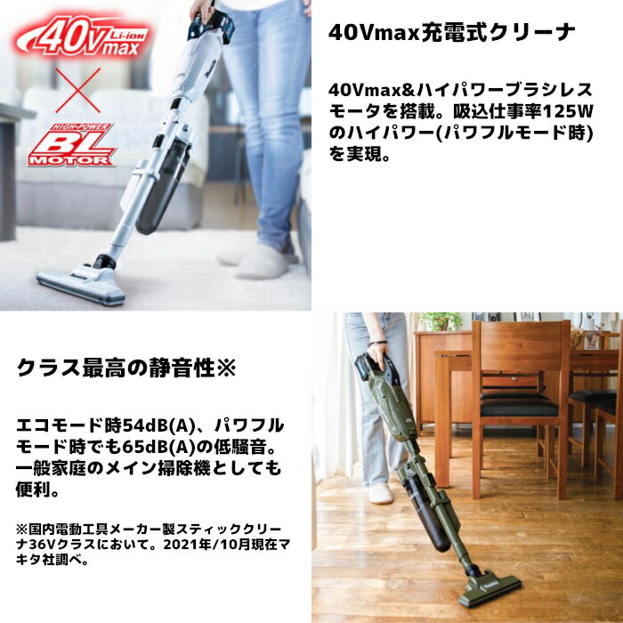 楽天市場】マキタ(makita) CL002GRDC 充電式クリーナー(スノーホワイト