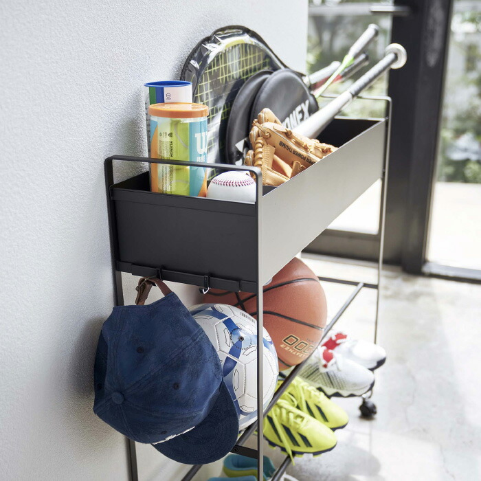 楽天市場】楽天SS開催中 【 山崎実業 キャスター付き 玄関収納ラック