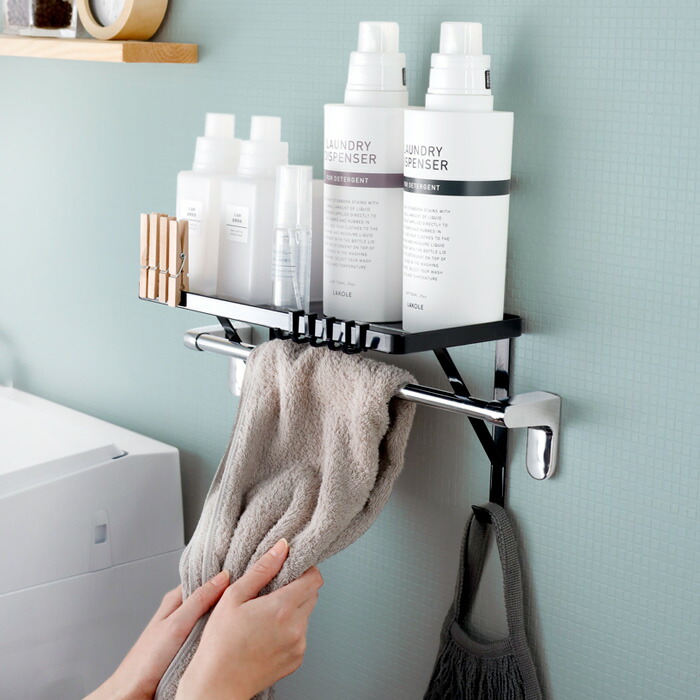 楽天市場】楽天SS開催中 【 山崎実業 タオル掛け上ラック タワー