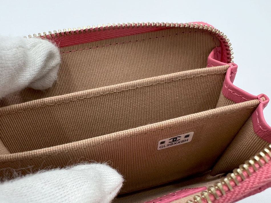 楽天市場】CHANEL シャネル グレインドカーフスキン ジップ コイン