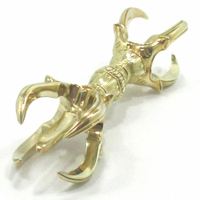 楽天市場】金剛杵 五鈷杵 ドルジェ バジュラ 長さ約15cm 細緻彫り