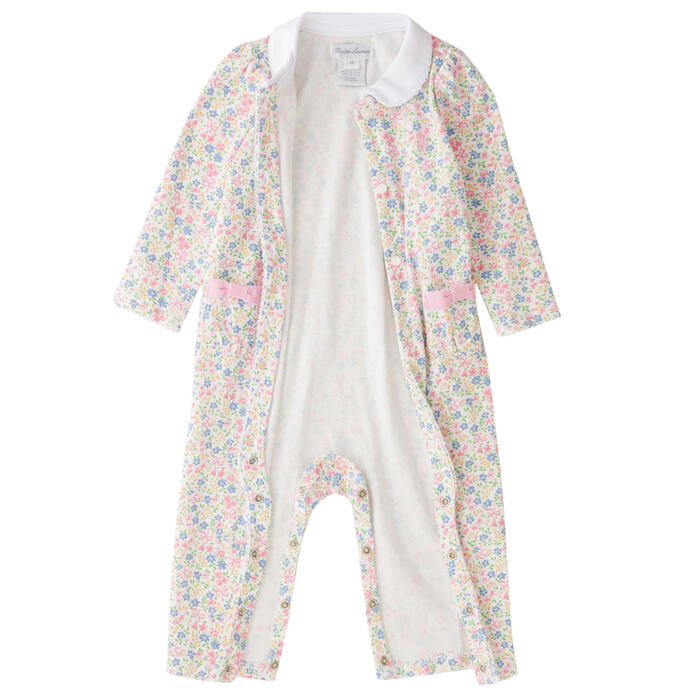 楽天市場】ラルフローレン ベビー ロンパース フローラル ラップ