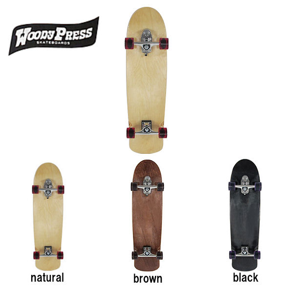 楽天市場】【WOODY PRESS】ウッディープレス SURF SKATEBOARD サーフ