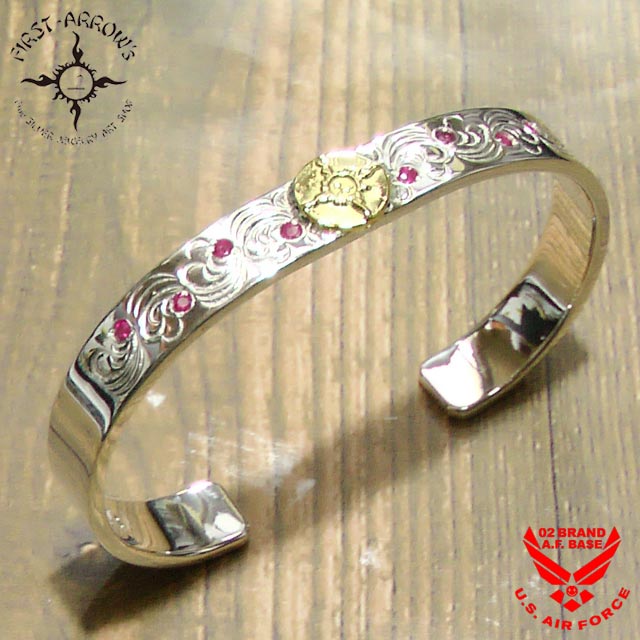 楽天市場】ポイント2倍!! ファーストアローズ ルビー入り K18付 平打