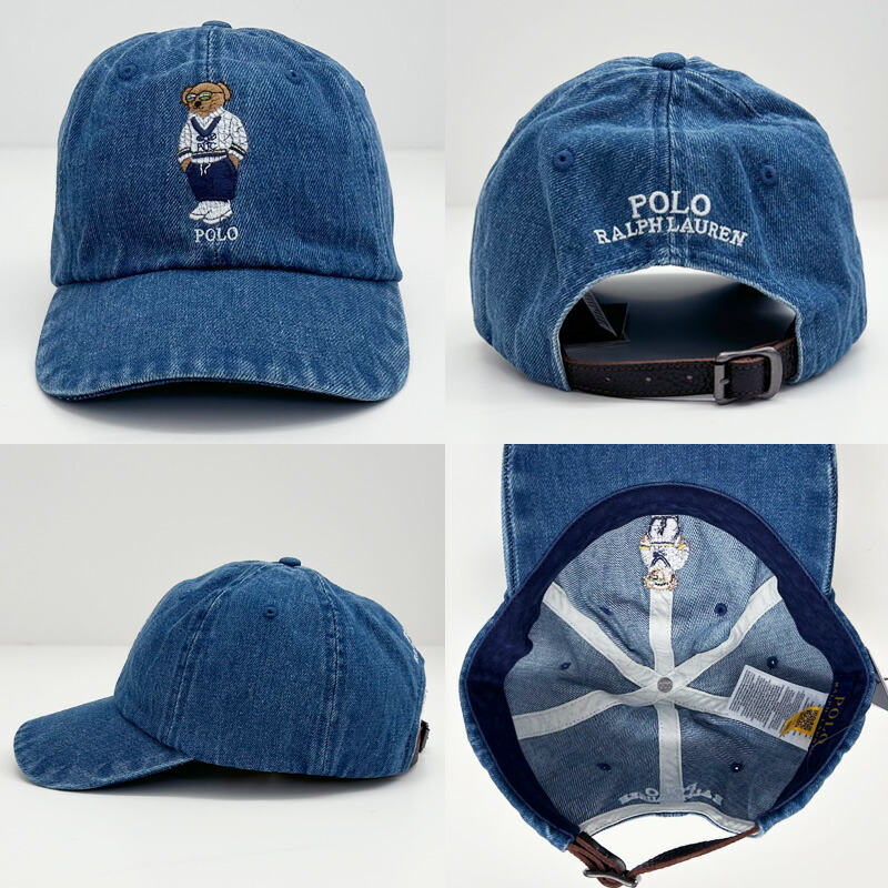 楽天市場】POLO RALPH LAUREN Wash Denim Polo Bear Cap / ポロ ラルフ