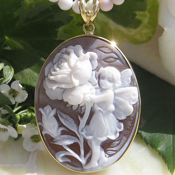 楽天市場】Saverio Scala作 シェルカメオ K18 ペンダントトップ