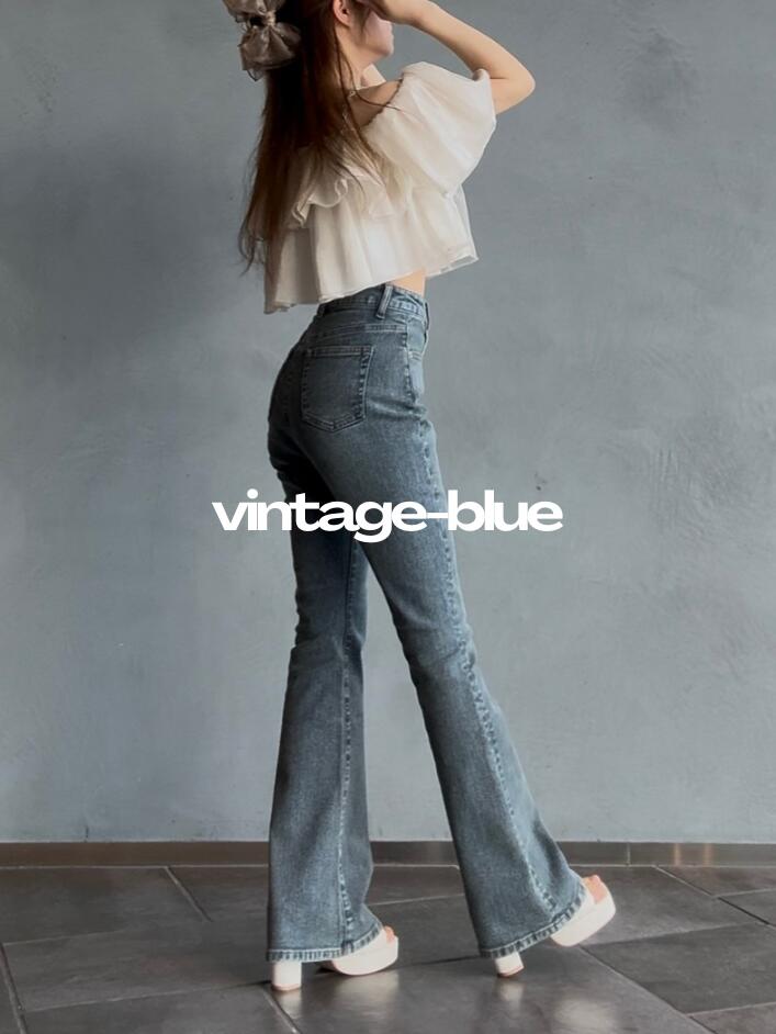 楽天市場】【公式】TWFデニム(タイトウエストフレアデニム)韓国