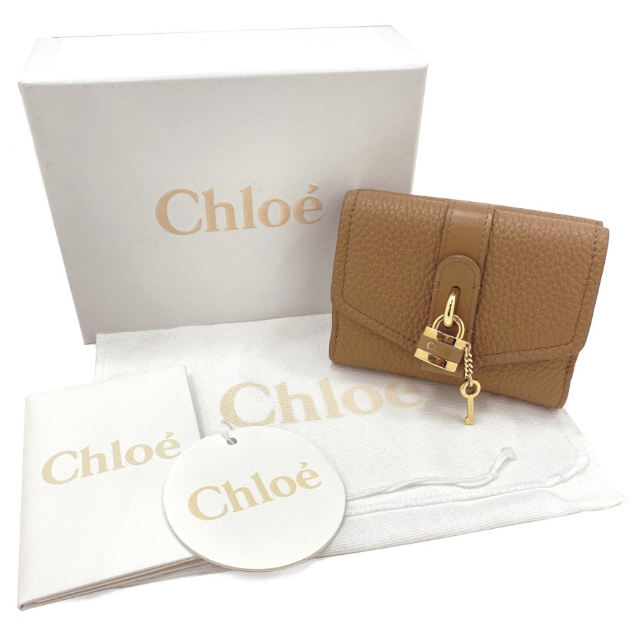 楽天市場】クロエ Chloe 三つ折り 財布 アビー レディース ブラウン