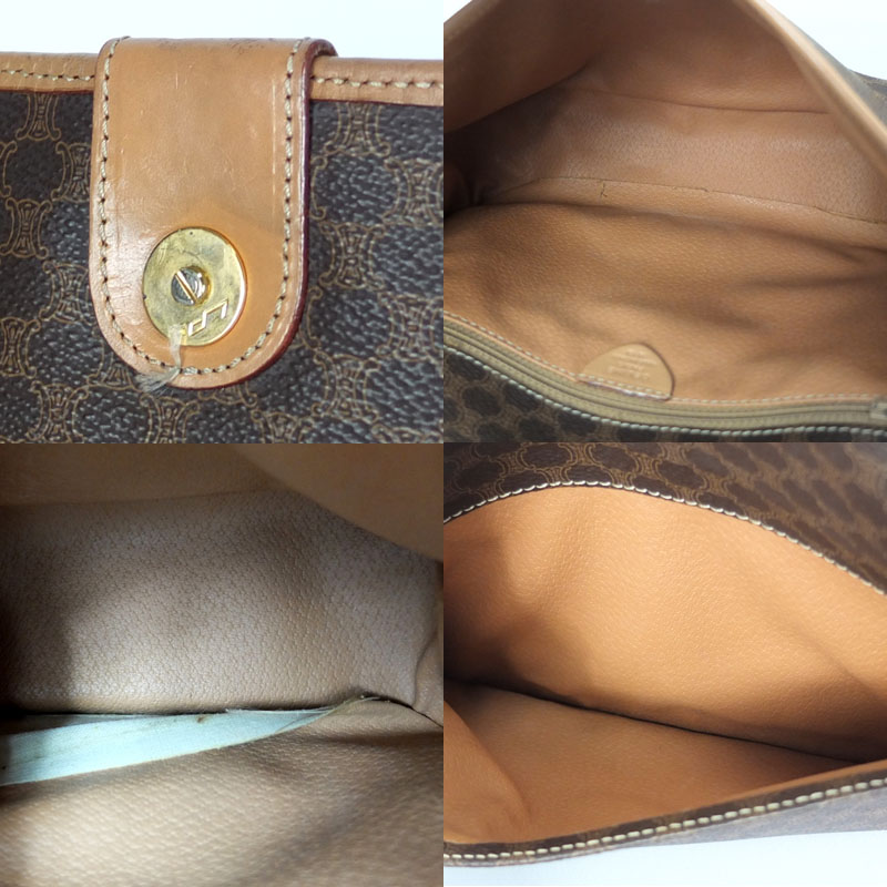 楽天市場】セリーヌ CELINE マカダム柄 ショルダーバッグ PVC レザー