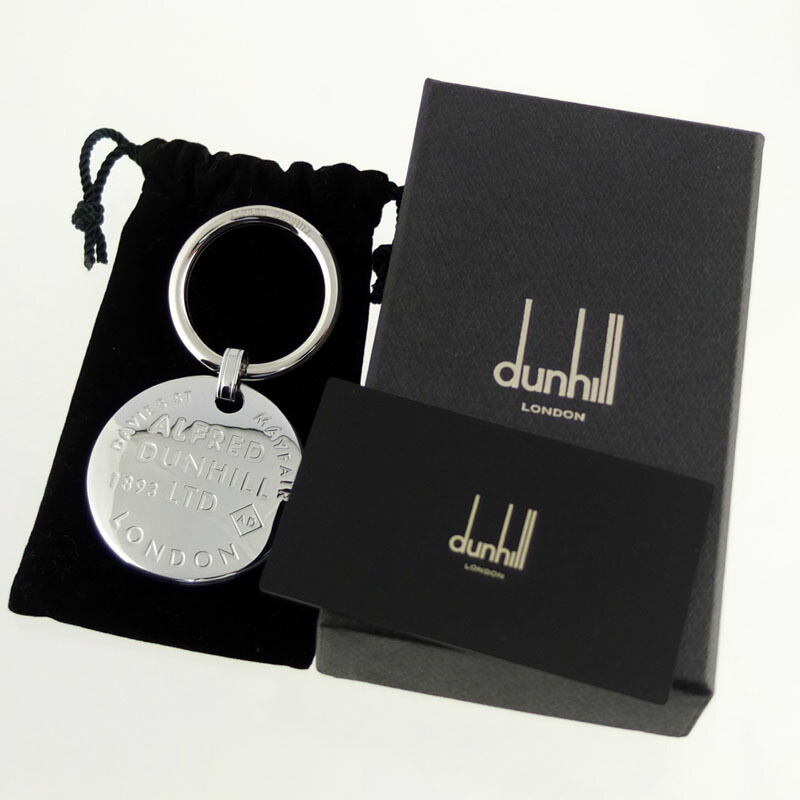 楽天市場】ダンヒル dunhill キーリング キーホルダー シルバー メタル