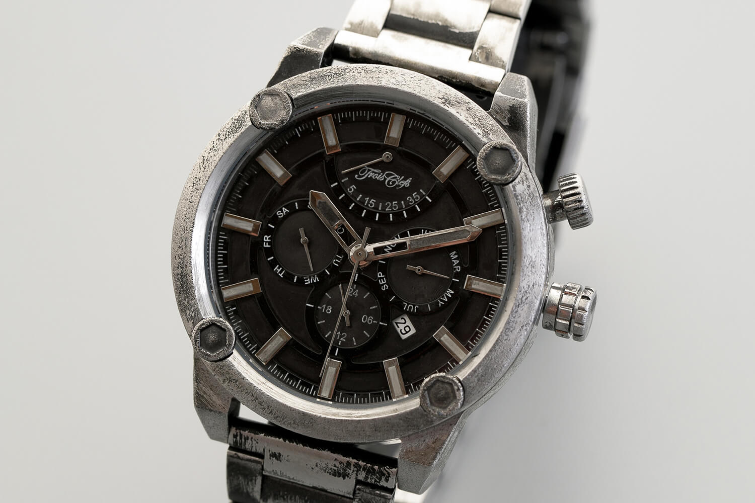 腕時計ウェザリング Ver.(Black) | トワクレ｜Trois Clefs