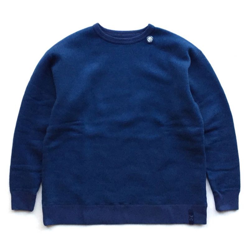 Porter Classic / H/W BASEBALL WOOL SWEAT H/W PEACE COTTON CREWNECK