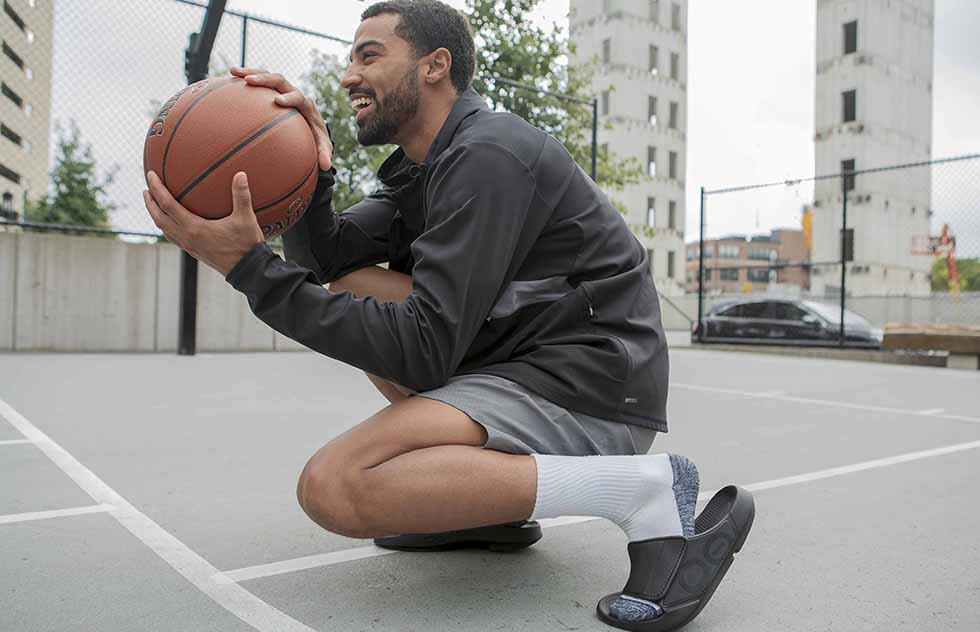 OOFOS OOahh Sport Flex Matte Black for Men – trade.oofos-canada