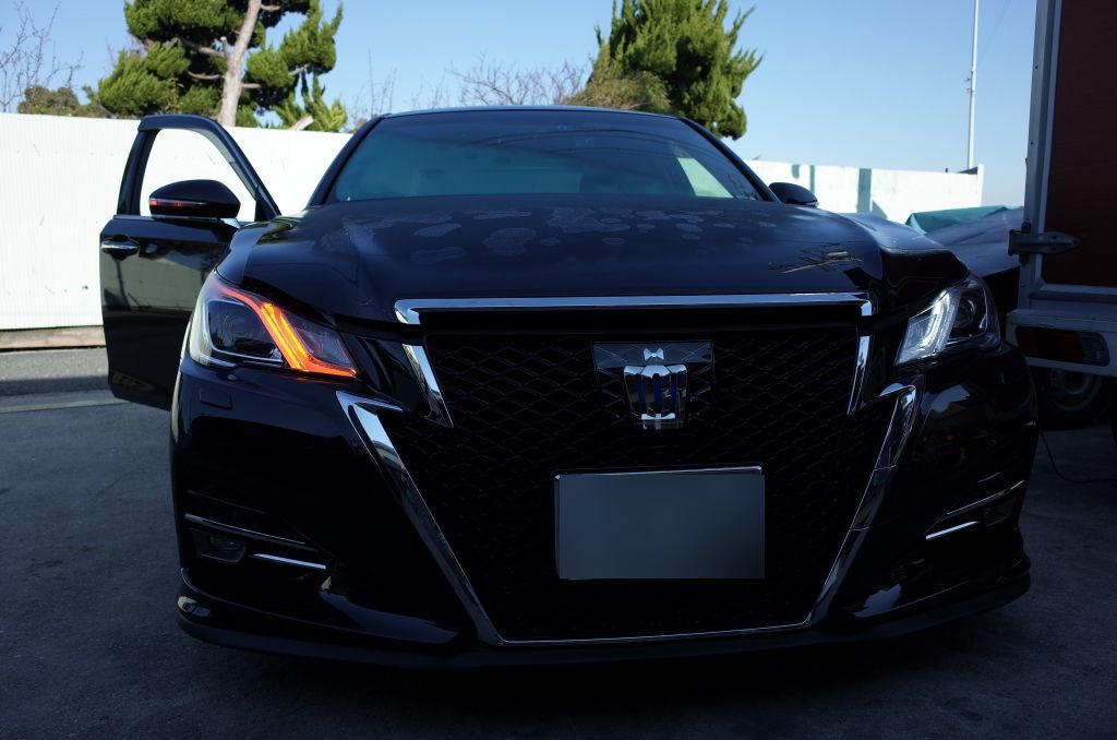 210系クラウンアスリート後期型のヘッドライト加工 | トレードゲート