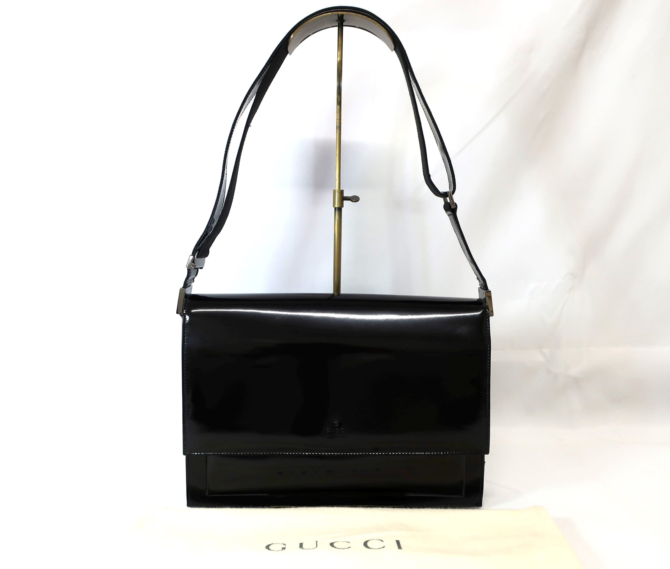 GUCCI グッチ エナメル ショルダーバッグ 001-3250 ハンドバッグ