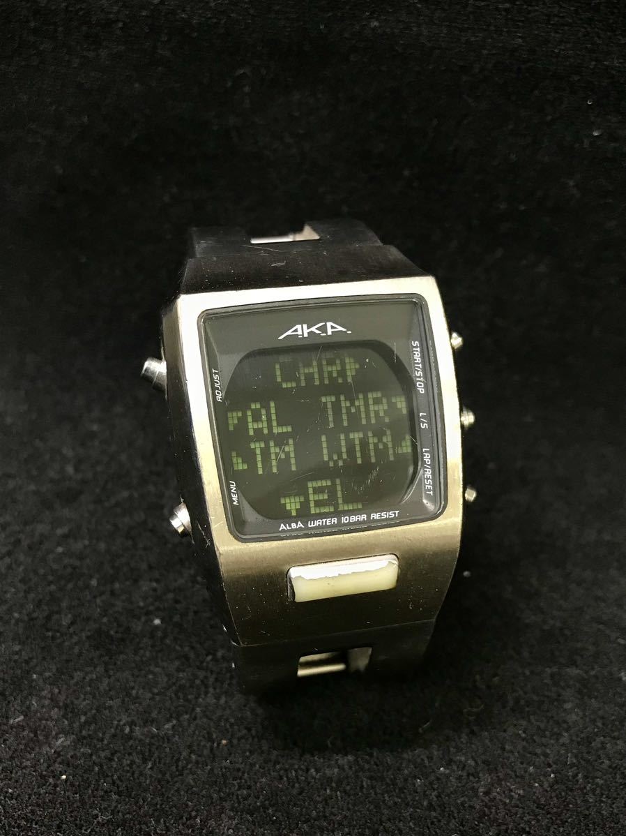 SEIKO ALBA AKA W853-4010 デジタル メンズ腕時計 ジャンク - 福岡博多
